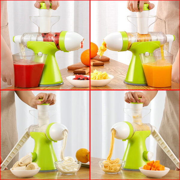 Manual Juicer, Small Household Juicer, Squeeze Lemon Orange Juice, Hand-Cranked Juice, Squeeze Deep-Fried Juice Artifact - Image 5