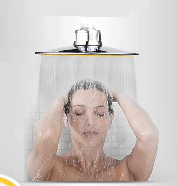 Shower Head 6inch Pressurized Hand-held Overhead Universal Shower Head Shower Set - Image 4