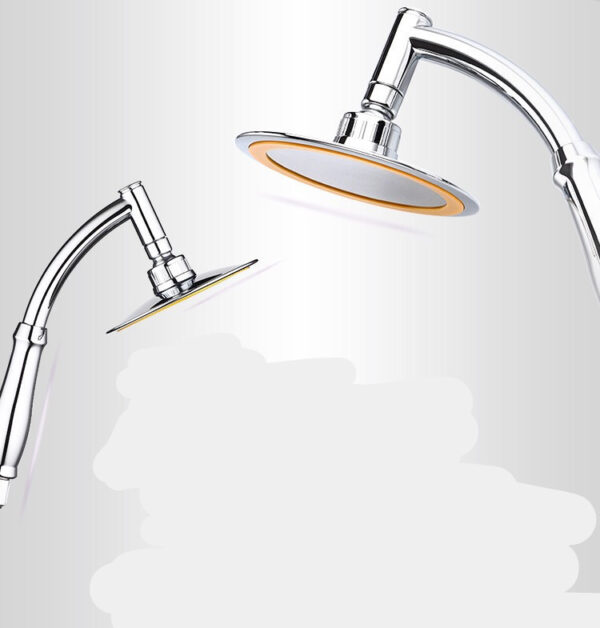 Shower Head 6inch Pressurized Hand-held Overhead Universal Shower Head Shower Set - Image 8