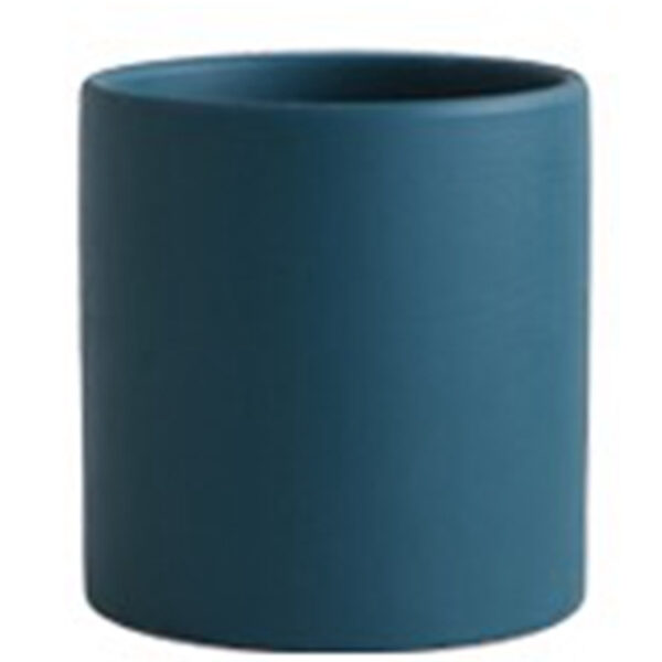Nordic Industrial Style Colorful Ceramic Flowerpot Succulent Planter Green Plants Cylindrical Shape Flower Pot With Hole Tray - Image 10