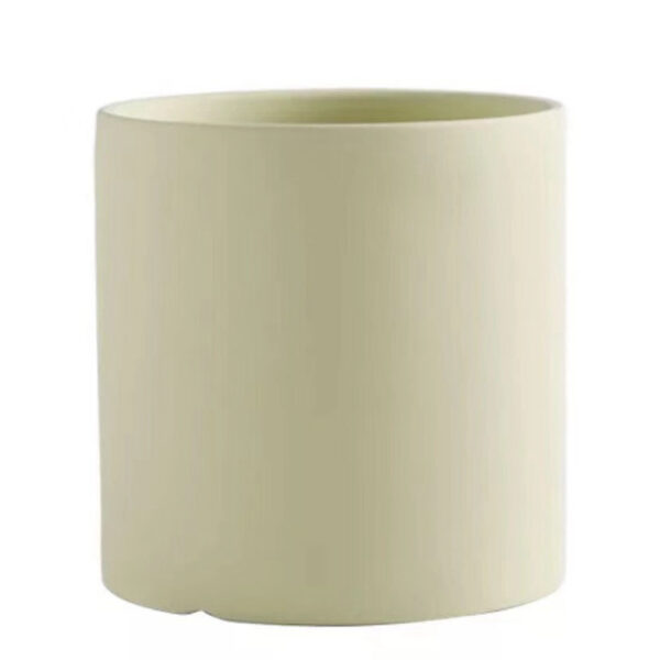 Nordic Industrial Style Colorful Ceramic Flowerpot Succulent Planter Green Plants Cylindrical Shape Flower Pot With Hole Tray - Image 8