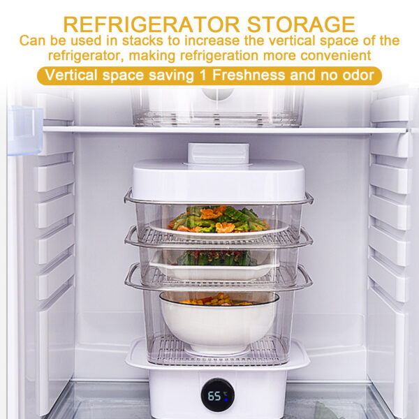 Multi-layer Dish Cover Heat Preservation Kitchen Cover Dining Table Leftover Storage Box Transparent Stack Cooking Hood Steamer - Image 7