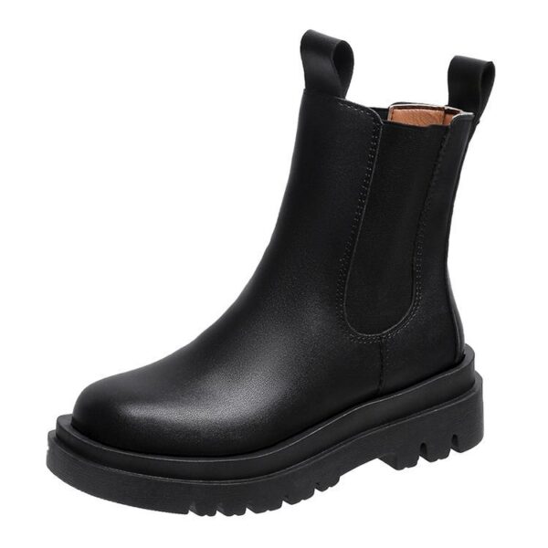 Fashion Female British Style Platform Ankle Boots - Image 5