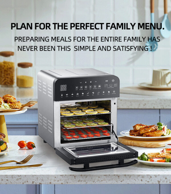 Stainless Steel Double Heating Air Oven - Image 5