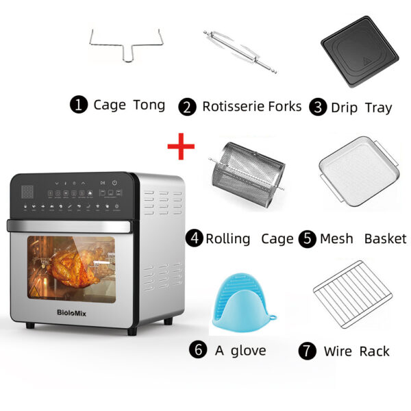 Stainless Steel Double Heating Air Oven - Image 6