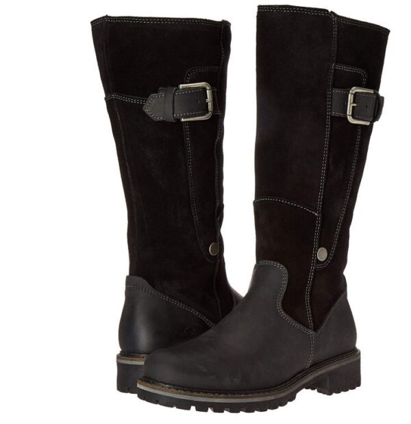 Low Heel High Tube Side Zipper Knight Boots - Image 2