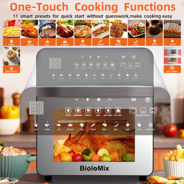 Stainless Steel Double Heating Air Oven - Image 4