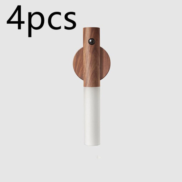 Auto LED USB Magnetic Wood Wireless Night Light Corridors Porch Lights PIR Motion Sensor Wall Light Cabinet Lamp - Image 8