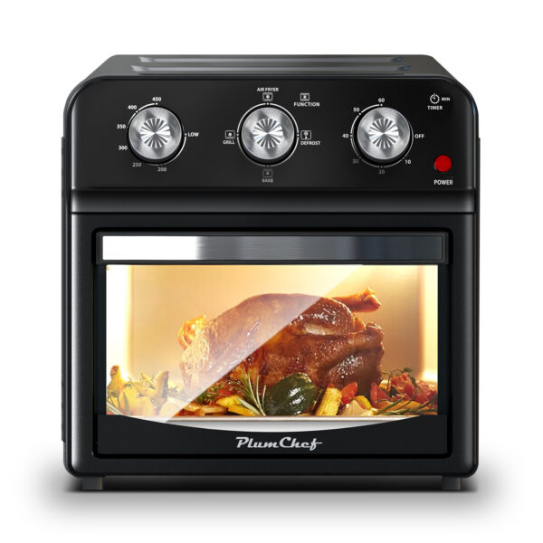 12.5 Qt Air Fryer With Advanced Multi-Function Cooking Grill, Air Fry, Defrost, Bake, Presets For French Fries, Pizza, Chicken, Fish, And Toast, Dual Knob Control - Image 5