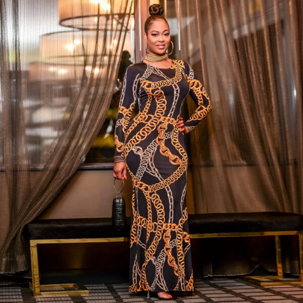 Best Selling European And American Print Dresses - Image 6