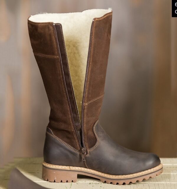 Low Heel High Tube Side Zipper Knight Boots - Image 7