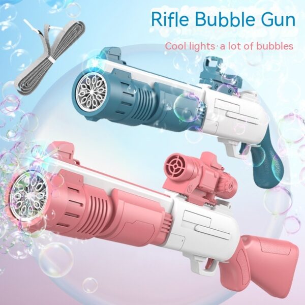 Electric Bubble Gun Children's Automatic Bubble Gatling Outdoor Toy Stall - Image 8