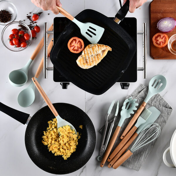 11 pcs non stick spatula kitchenware cooking set - Image 3