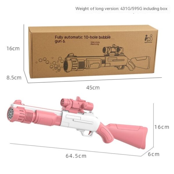 Electric Bubble Gun Children's Automatic Bubble Gatling Outdoor Toy Stall - Image 2