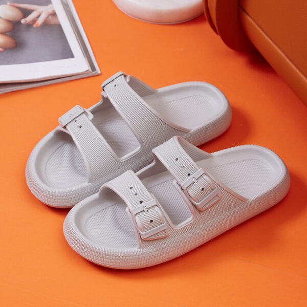 Platform Slippers Women's Summer Buckle Home Shoes Fashion Outdoor Wear Soft Bottom Sandals - Image 6