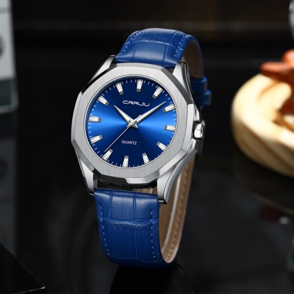 Simple Waterproof Round Casual Quartz Watch - Image 7