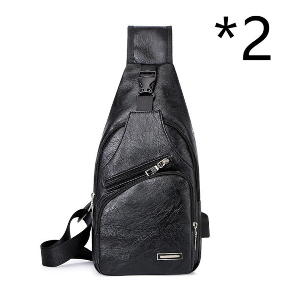 Casual Fashion Men's USB Charging Chest Bag - Image 4