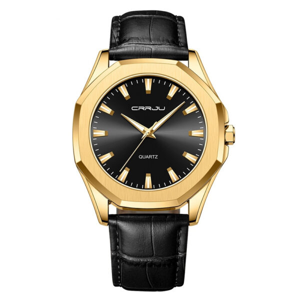 Simple Waterproof Round Casual Quartz Watch - Image 5