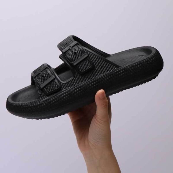 Platform Slippers Women's Summer Buckle Home Shoes Fashion Outdoor Wear Soft Bottom Sandals - Image 5