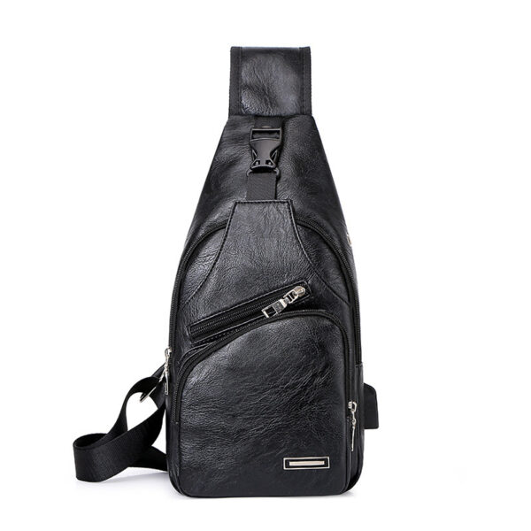 Casual Fashion Men's USB Charging Chest Bag - Image 2