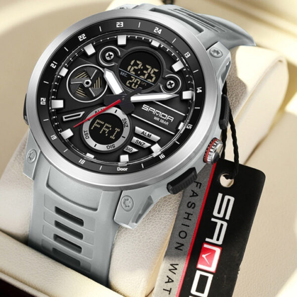 Sports Trend Multifunctional Waterproof Alarm Clock Reminder Electronic Watch - Image 4