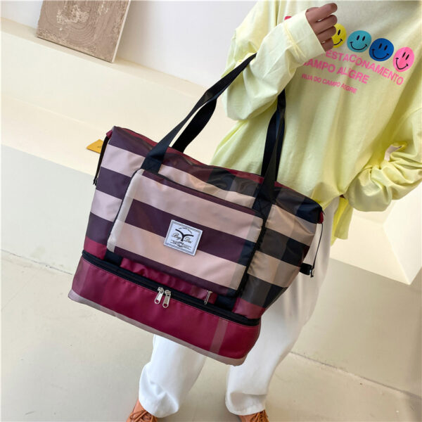 Foldable Travel Duffel Bag Fitness Gym Waterproof Dry And Wet Separation Bag Sports - Image 7