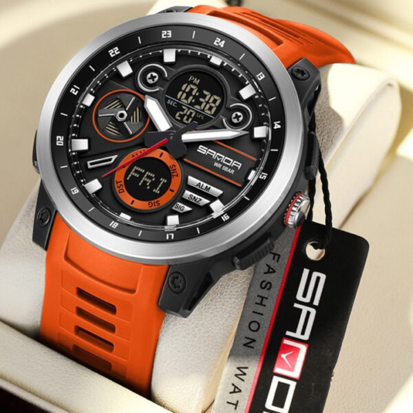 Sports Trend Multifunctional Waterproof Alarm Clock Reminder Electronic Watch - Image 2