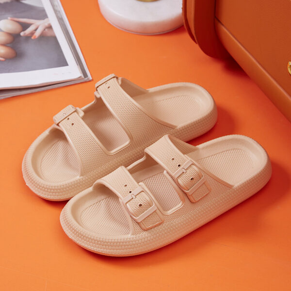 Platform Slippers Women's Summer Buckle Home Shoes Fashion Outdoor Wear Soft Bottom Sandals - Image 4