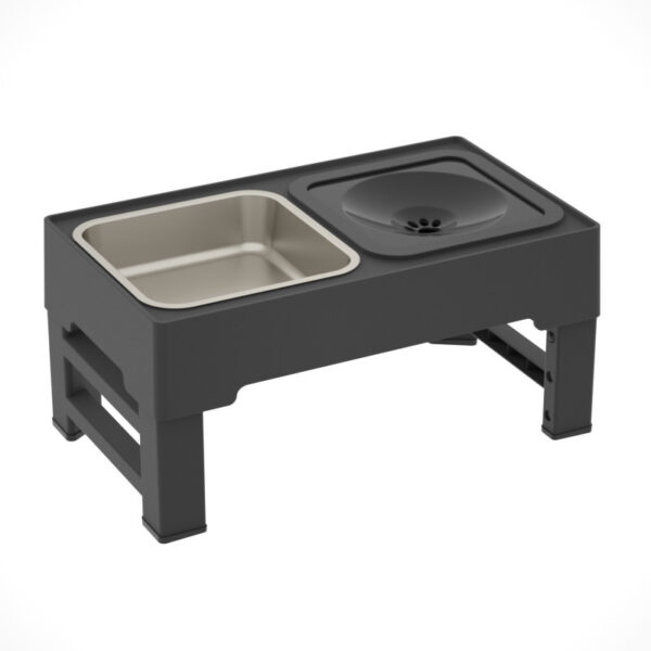 Dog Double Bowls Stainless Stand Adjustable Height Pets Feeding Dish Bowl Big Dog Elevated Food Water Feeders For Dogs  Pet Products - Image 7