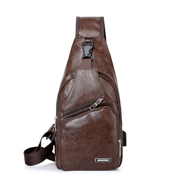 Casual Fashion Men's USB Charging Chest Bag - Image 10