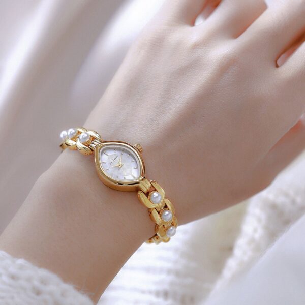 Mid-ancient Light Luxury Imitation Pearl Elegant Women's Watch - Image 5