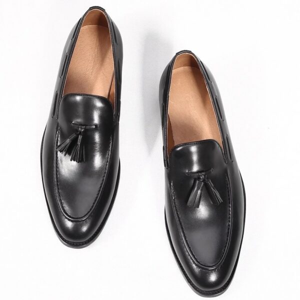 Men's Business Casual Handmade Genuine Leather Shoes - Image 4