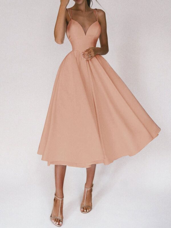 Sexy V-neck Suspender Dress Summer Fashion A-Line Long Dresses For Women - Image 6