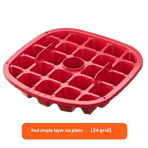 Press-type Convenient Outdoor Portable Ice Tray Large Capacity Ice Bucket 48 Extra-Large Ice Maker Food Grade Plastic Storage Tray Essential Kitchen Gadget - Image 3