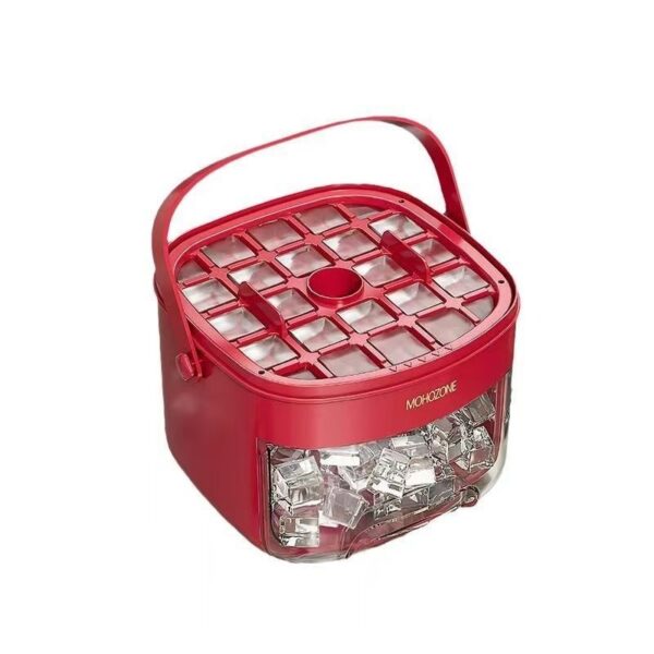Press-type Convenient Outdoor Portable Ice Tray Large Capacity Ice Bucket 48 Extra-Large Ice Maker Food Grade Plastic Storage Tray Essential Kitchen Gadget - Image 4