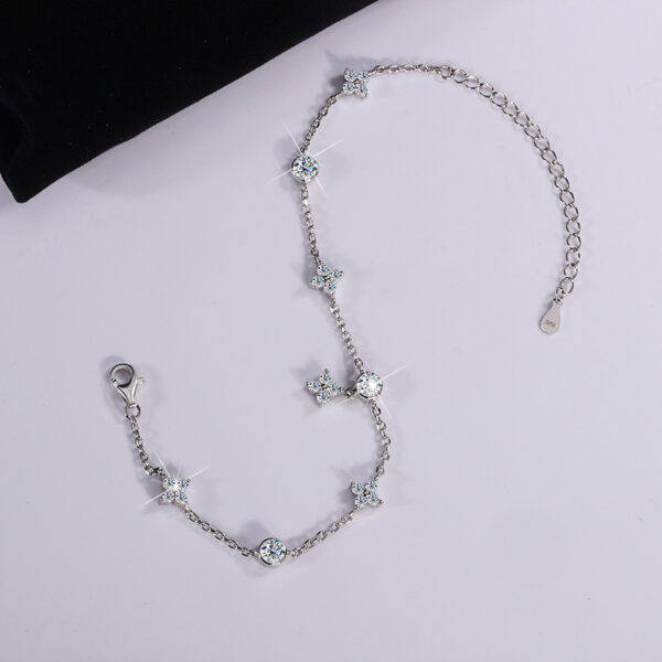 S925 Silver-plated Platinum Moissanite Bracelet - Image 6