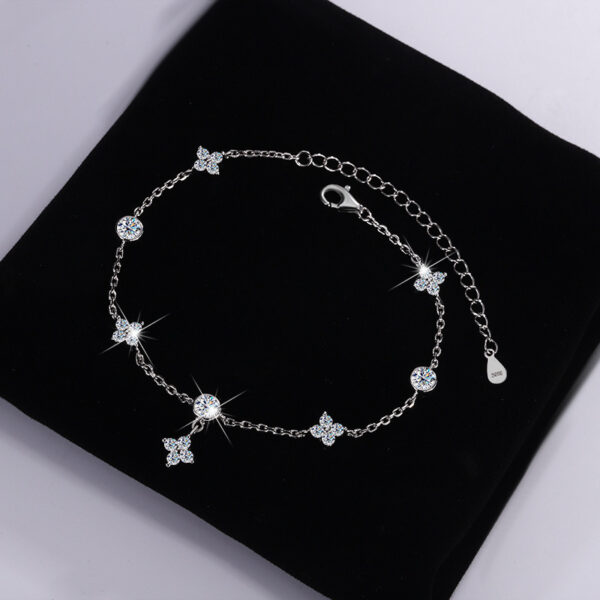 S925 Silver-plated Platinum Moissanite Bracelet - Image 5