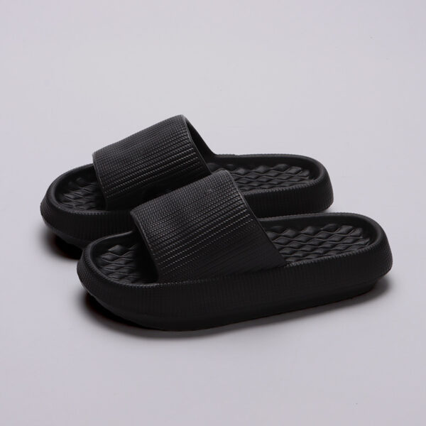 Summer EVA Slippers Solid Color Rhombus Stripe Anti-slip Slippers New Women's Home Shoes - Image 9