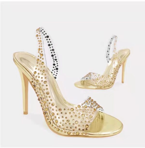 Plus Size Fish Mouth Stiletto Fashion Pointed Toe Women's Sandals - Image 2