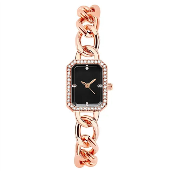Luxury Classic Style Rectangular Women's Quartz Watch - Image 4