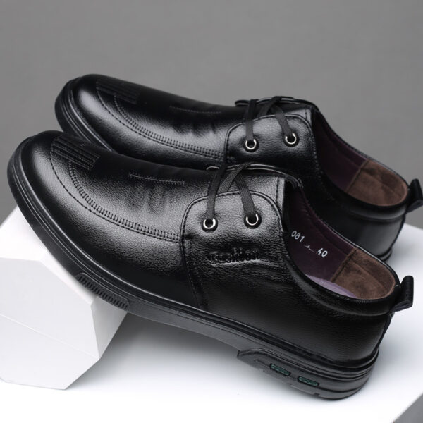 Men's Casual Leather Shoes British Style - Image 5