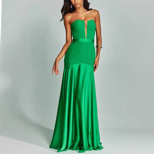 Stitching Chest-wrapped Dress Sleeveless Women - Image 5