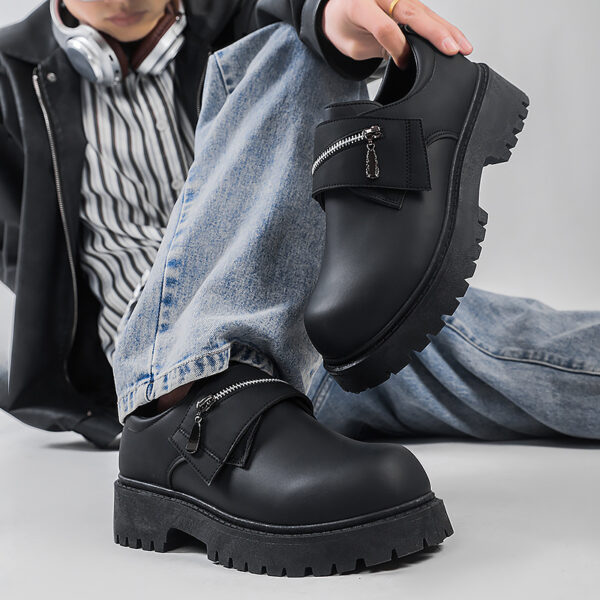 Casual New Platform Leather Shoes For Men - Image 2