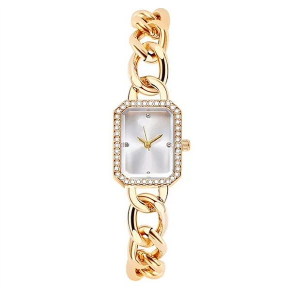Luxury Classic Style Rectangular Women's Quartz Watch - Image 3