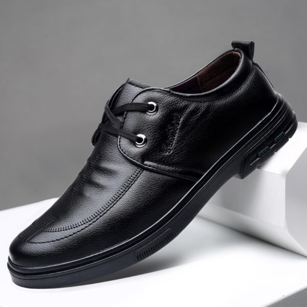 Men's Casual Leather Shoes British Style - Image 3