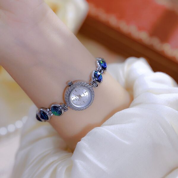 National Style Mid-ancient Light Luxury Malachite Bracelet Watch - Image 3