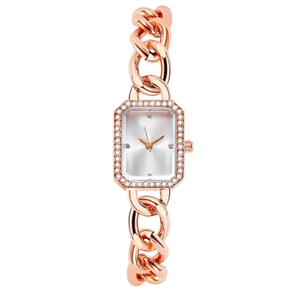 Luxury Classic Style Rectangular Women's Quartz Watch - Image 2
