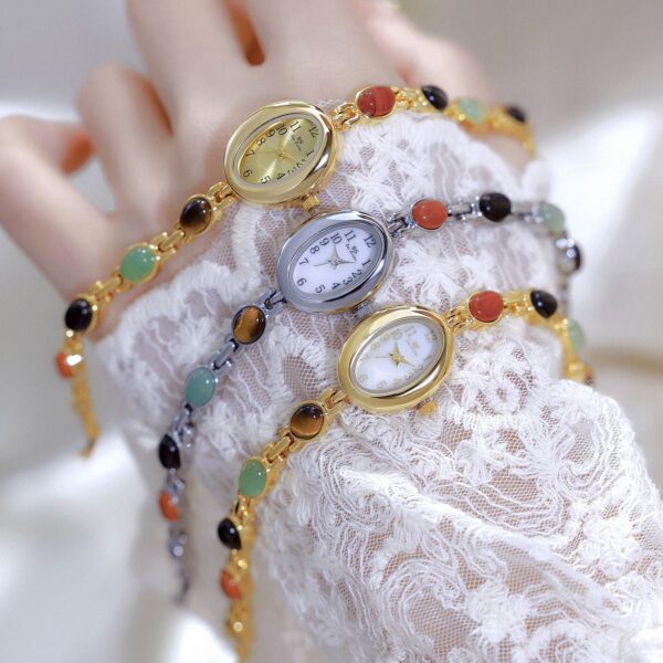 Natural Jade Multi-treasure Bracelet Fu Lu Shou - Image 2