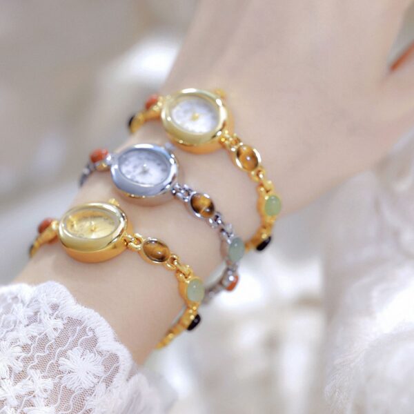 Natural Jade Multi-treasure Bracelet Fu Lu Shou - Image 9