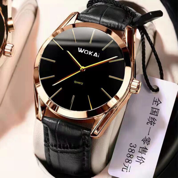 Men's Business Luxury Leather Belt Sports Quartz Watch - Image 2